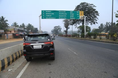 New toyota fortuner driven more than 5000 kilometer from mumbai to puduchery