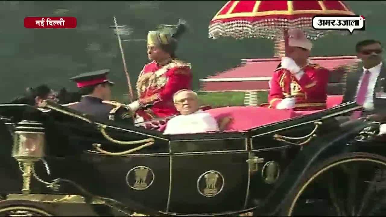 बग्घी से संसद भवन पहुंचे राष्ट्रपति