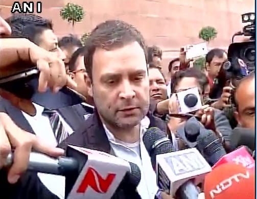 Rahul targeted modi govt in Budget session