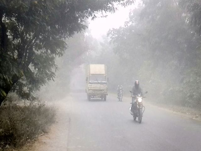 Then the weather changed, stretched blanket of fog