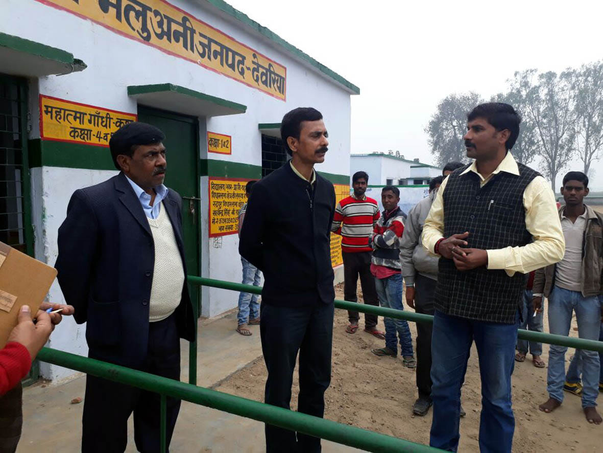 Observers visited the booths
