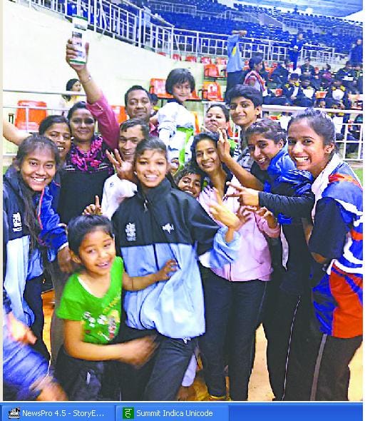 Tejaswini of Andhra won gold, defeating Faith