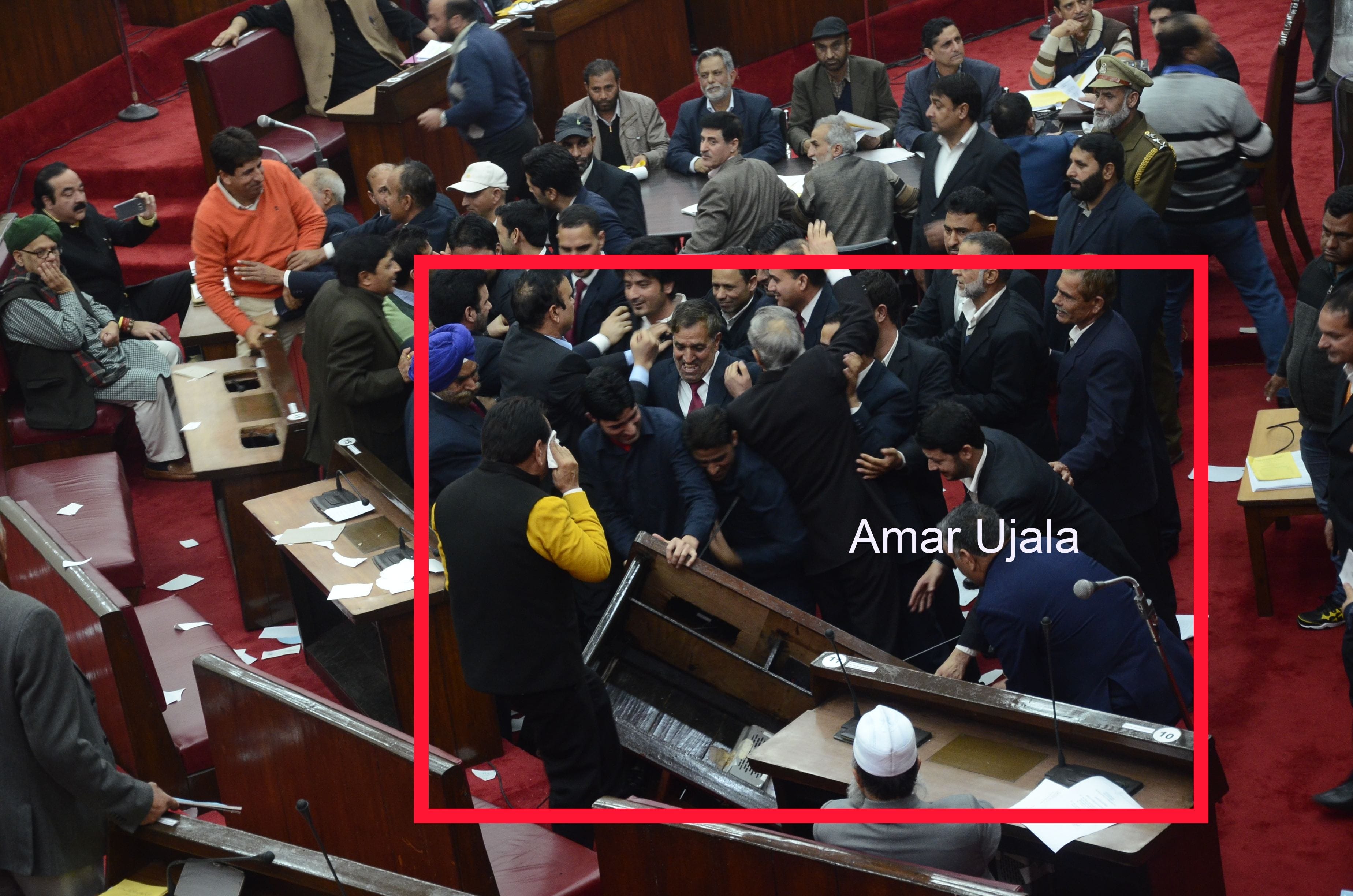 Jammu and Kashmir assembly vandalized