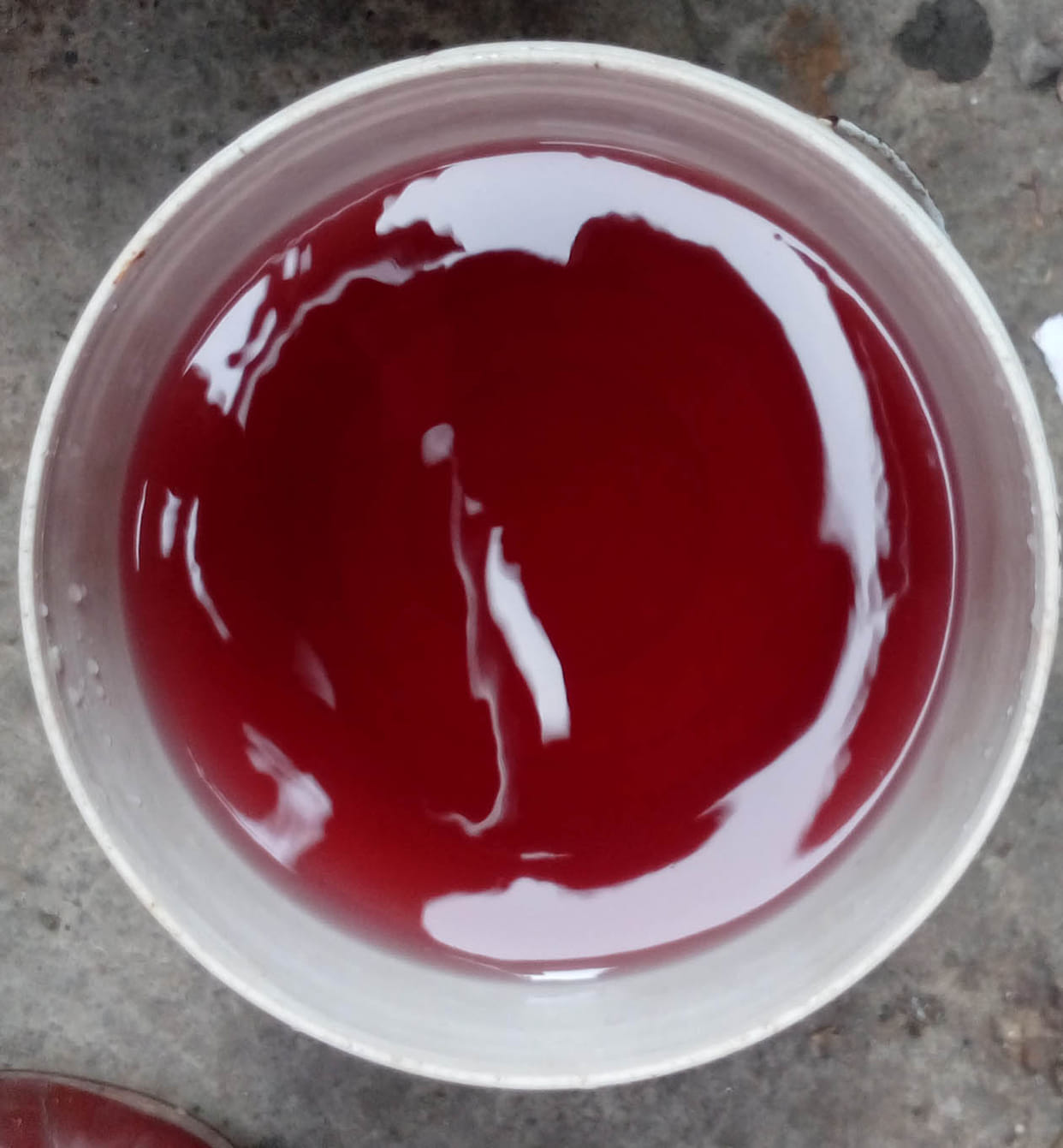People see the water raging blood.