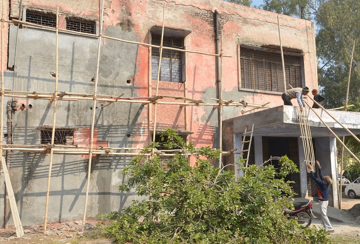 Government Junior girls school repairing.