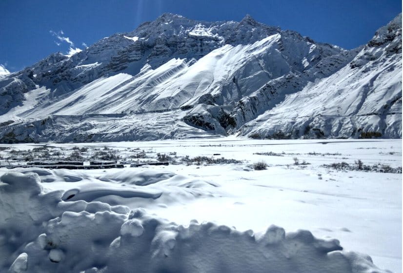 Fresh Snowfall in Himachal, Live Photos Of Lahaul Valley.