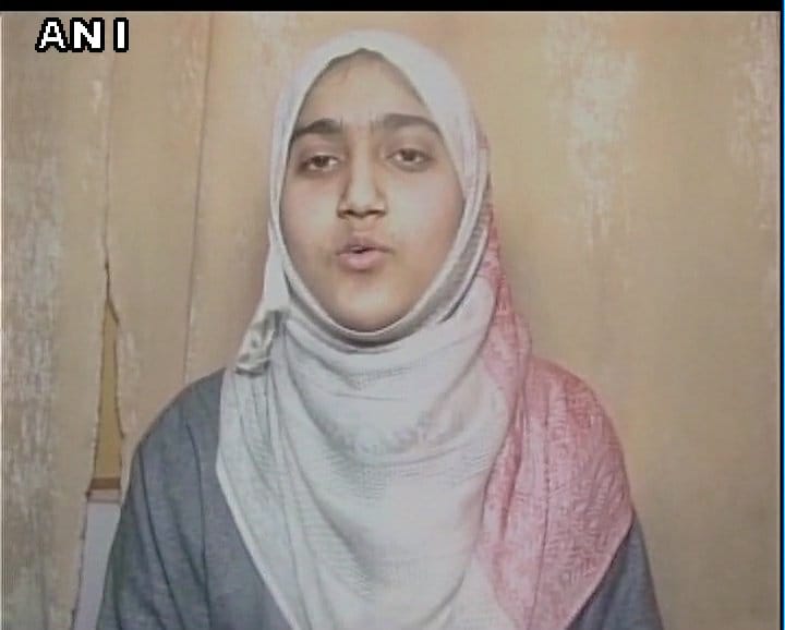 girl topped in board examination from the same school of burhan wani