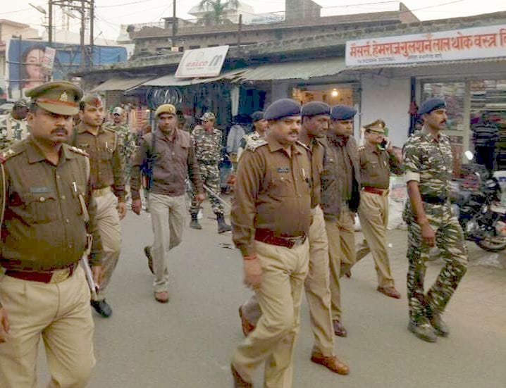 SSP Paramiletry Force Along with flag marches