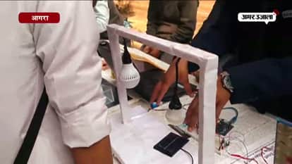 Student made LED bulb for accessing the internet in agra 