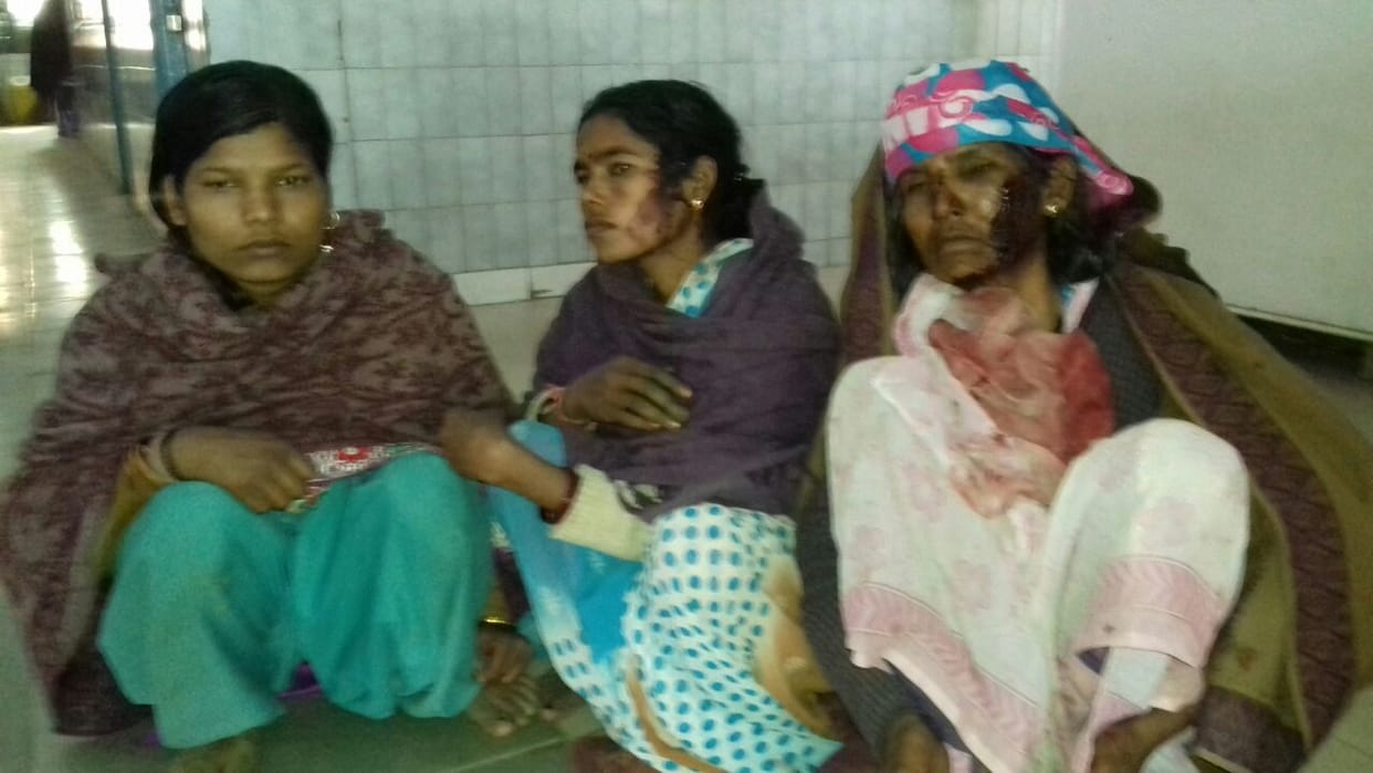 The two sides clash in the women and six wounded