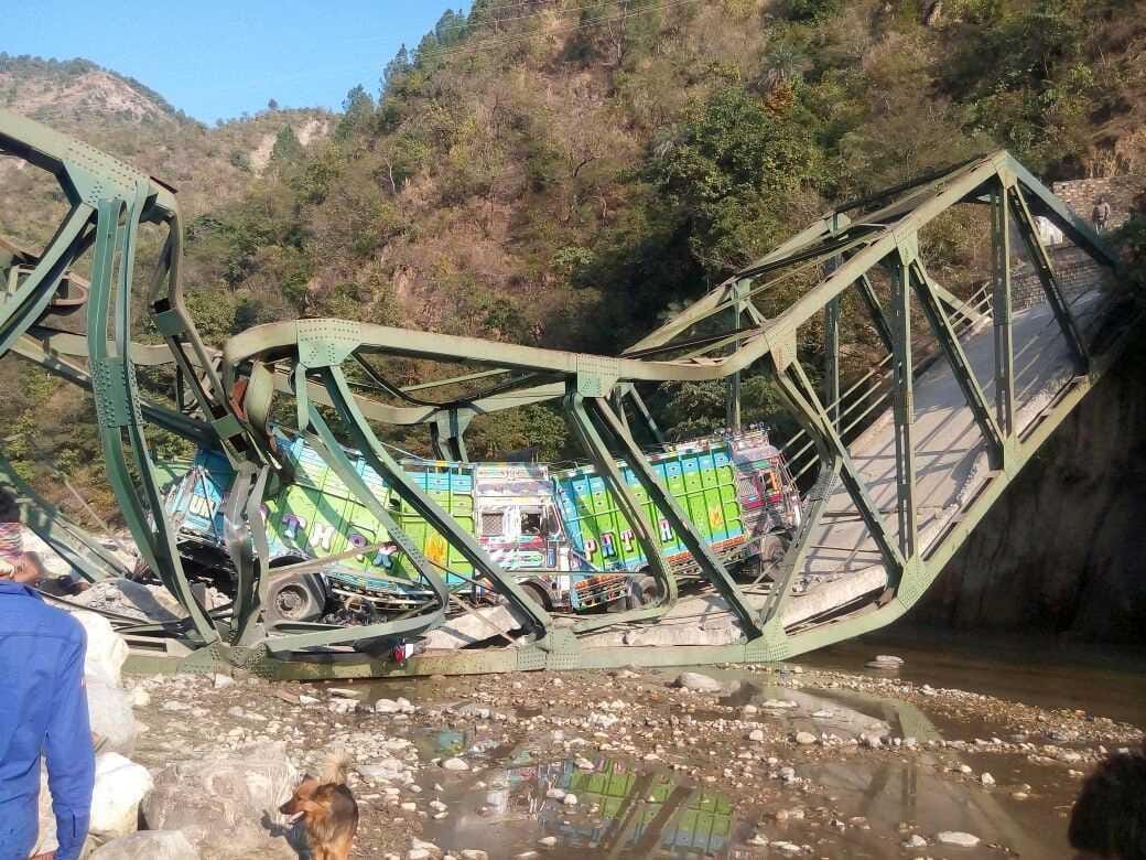 bridge collapses in uttarakhand