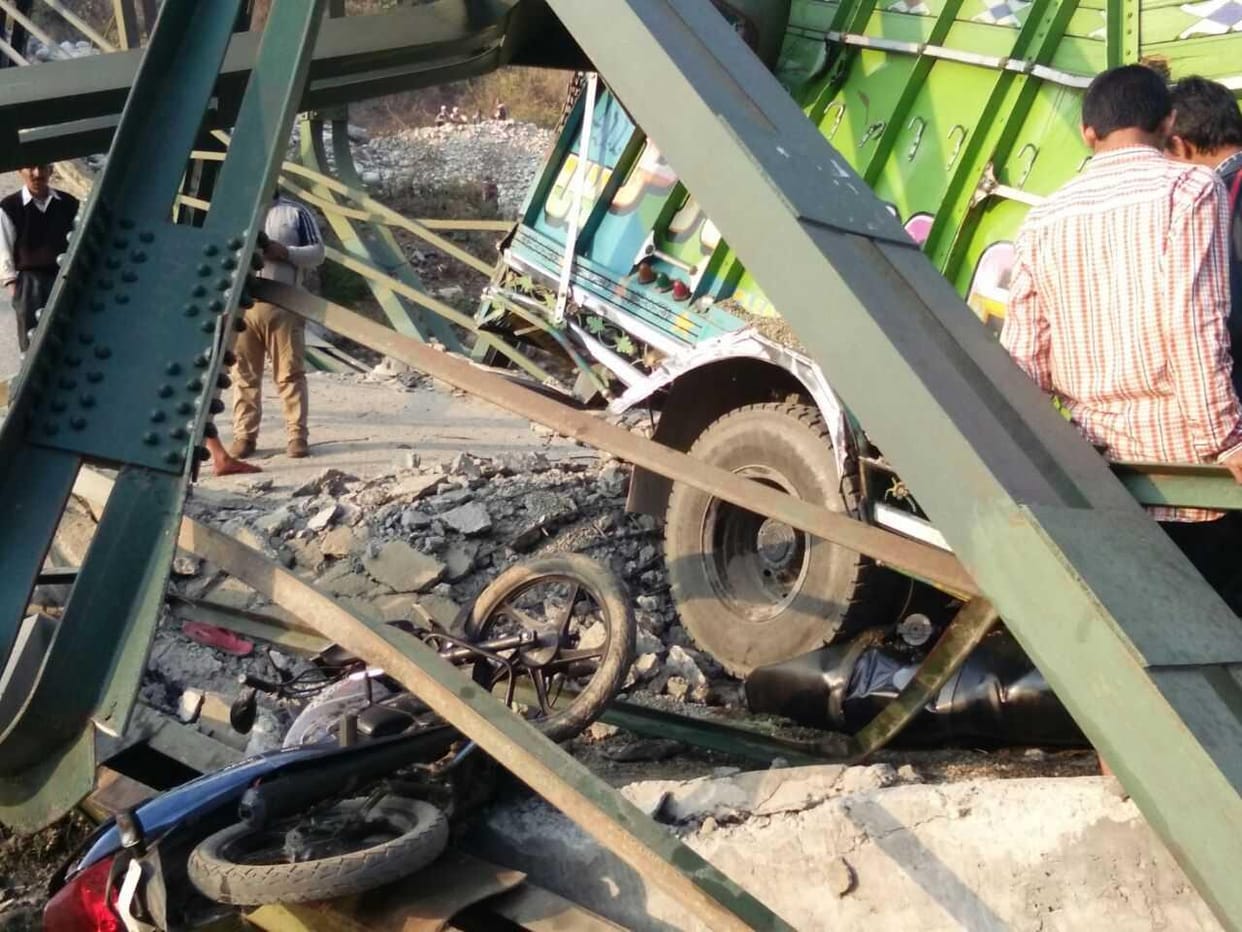 Canal bridge broken