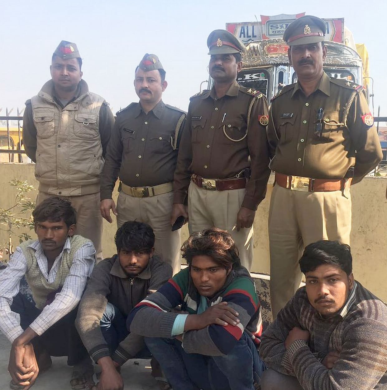 Police picked four crooks.