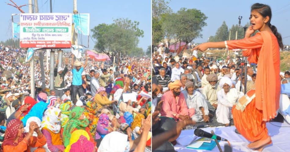 ragni programme on haryana jat reservation protest place at rohtak of haryana