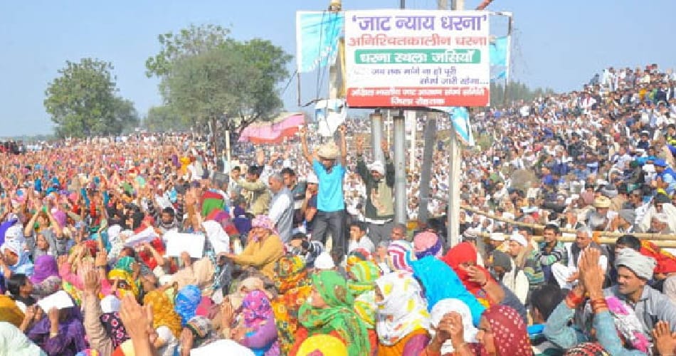 ragni programme on haryana jat reservation protest place at rohtak of haryana