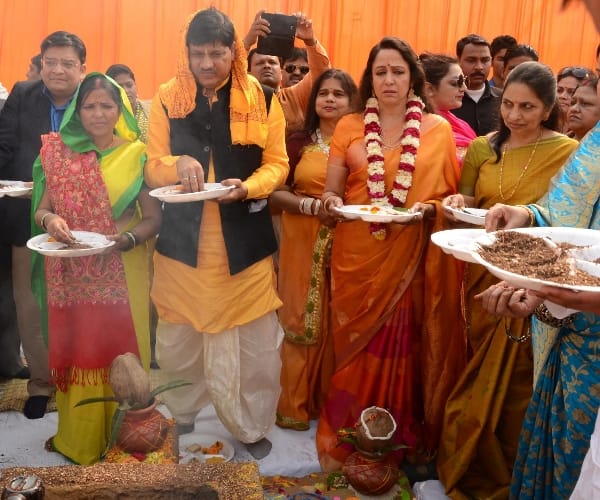 hema malini in Lucknow.