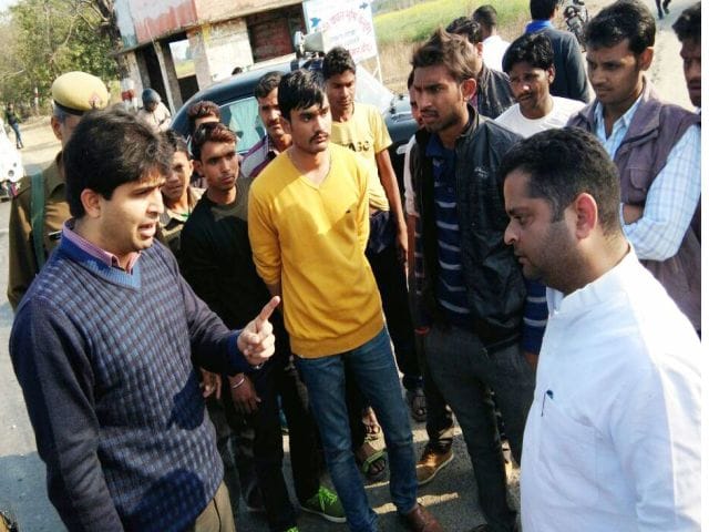 MLA Ashish Yadav against reported