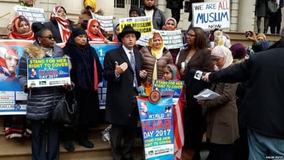 Appear strength to wear hijab in the Trump's US