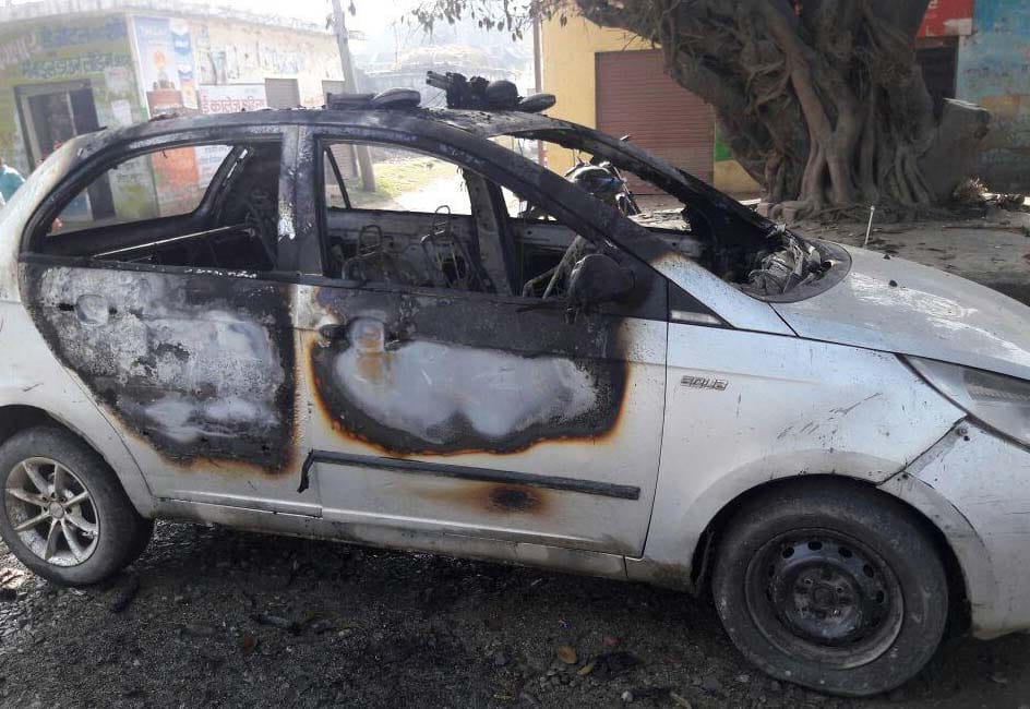 RLD candidate's car caught fire in suspicious circumstances