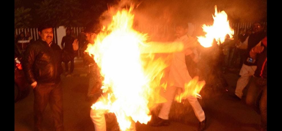 mother and her baby child got died in flame