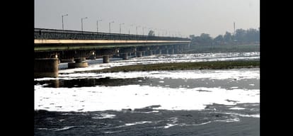 Yamuna is looking dangerous again white foam