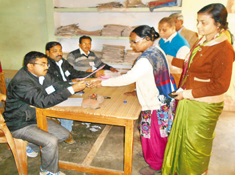 Amid tight security, the voting