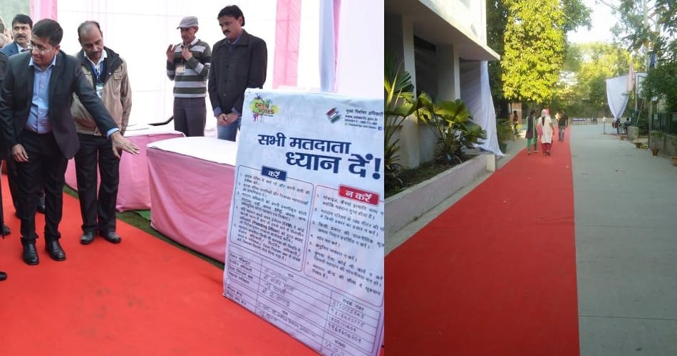 Red carpet welcome on 19 polling booth in mohali
