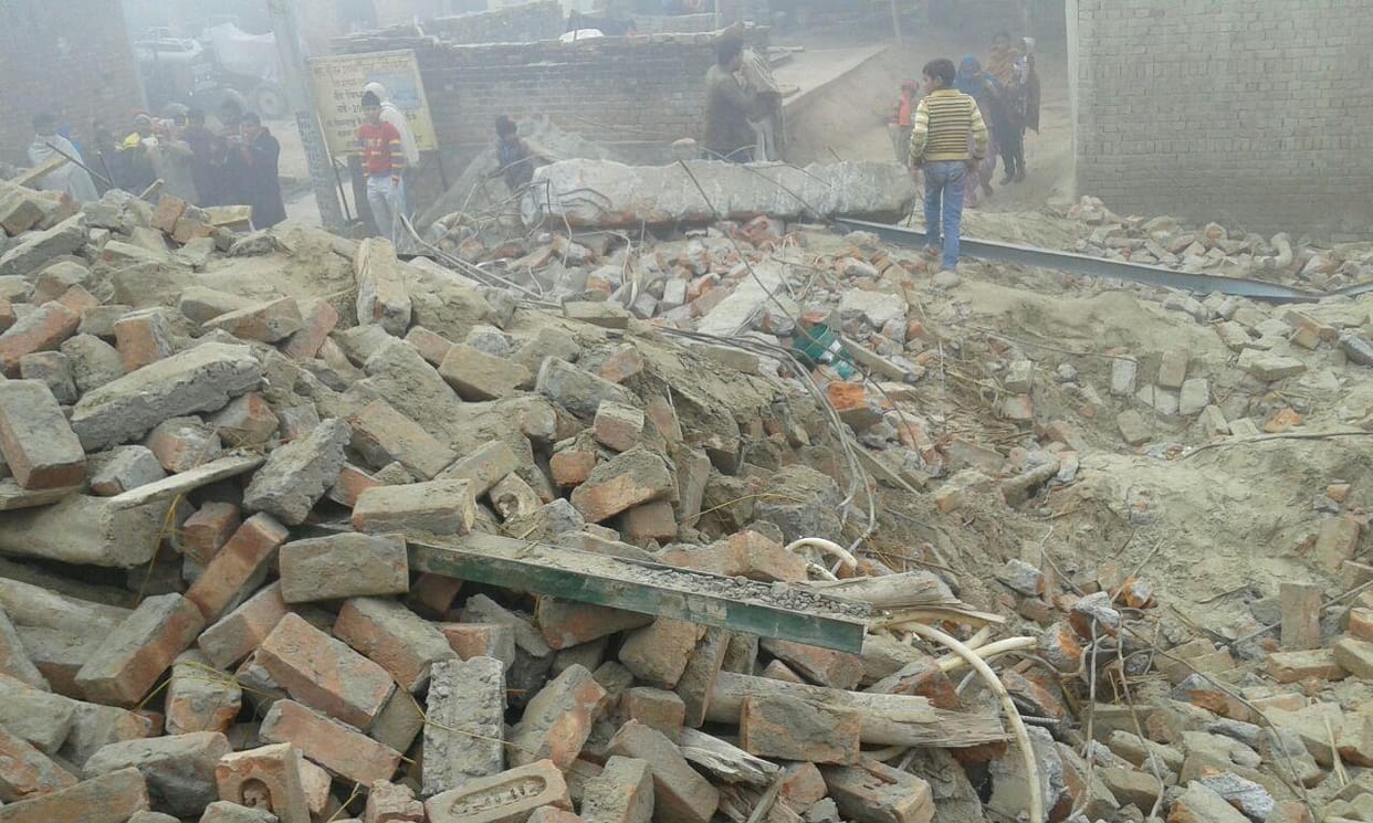 building collapse in roorkee