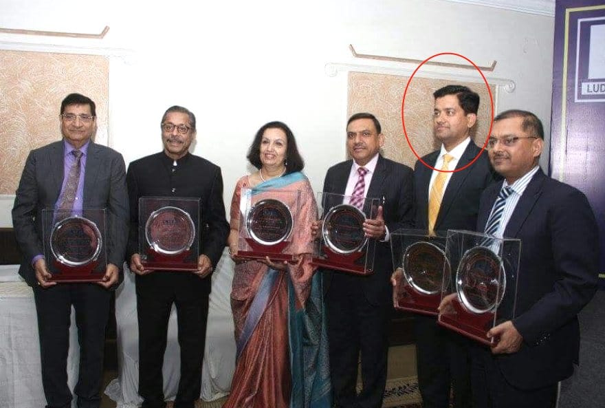 Chotu Sharma Won Young intrapreneur Award.