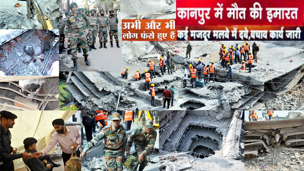 more than 25 workers still trapped in debris