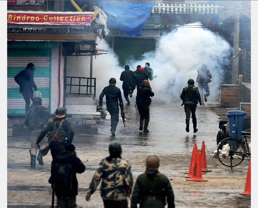 voilance protest in kashmiir valley