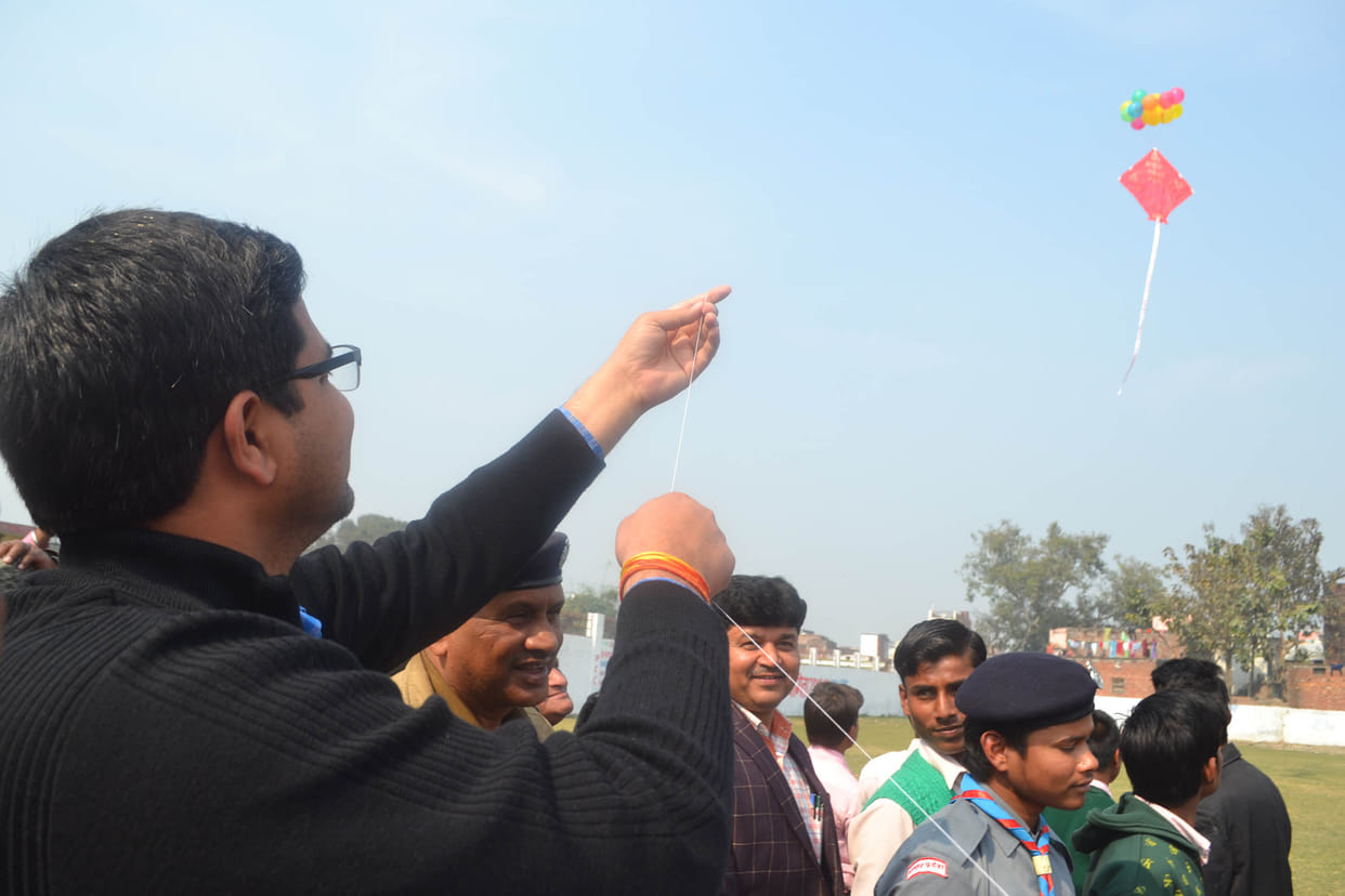 Kite flying was for voter awareness 