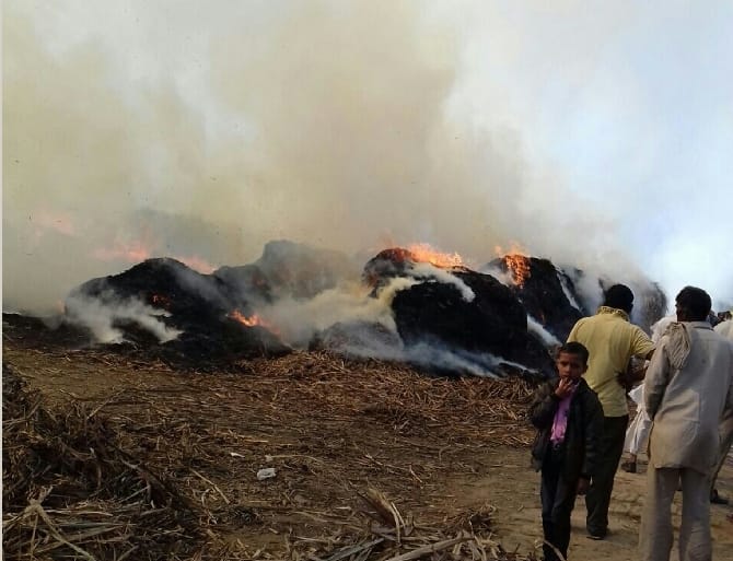Crusher fire