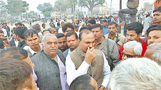 BJP state lawmaker has not been besieged by supporters
