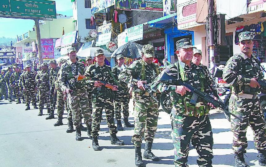 Police, PAC and the SSB personnel Flagmarc