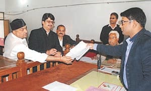 rajabhai and nineteen others file nomination