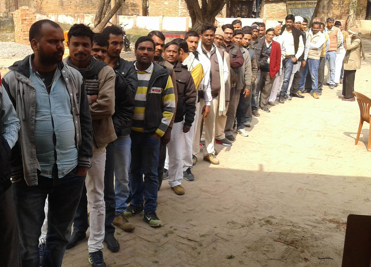 45.36 per cent polling