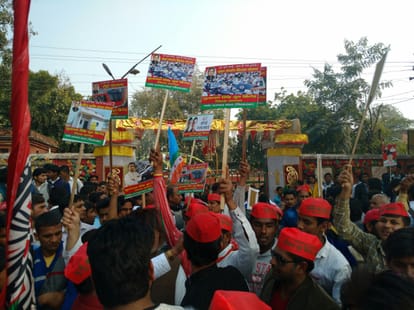 Congress SP road show in Agra