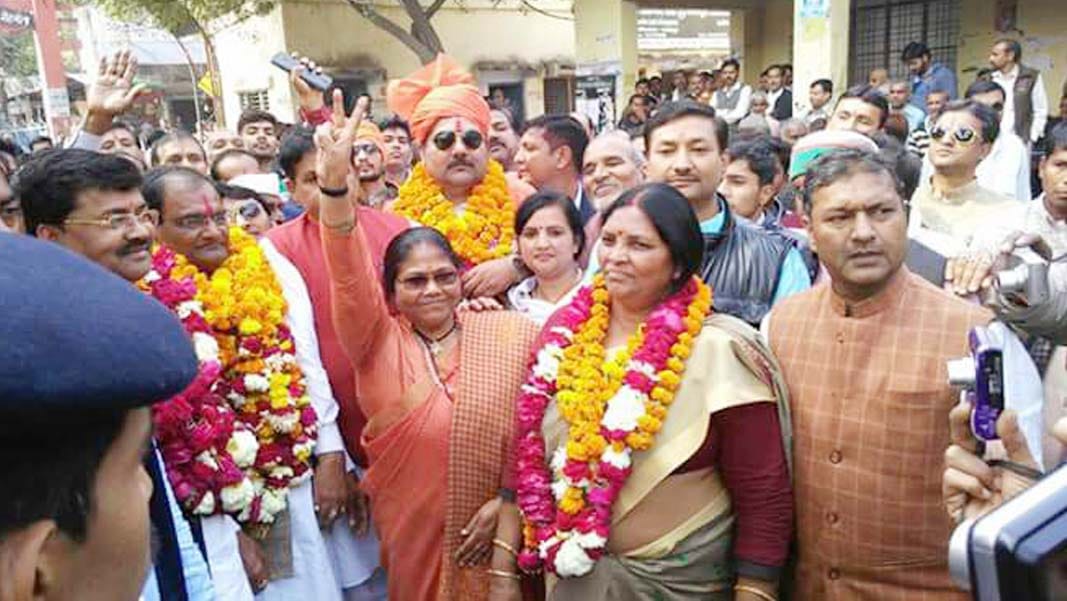 sadhvi says about samajwadi party, bsp and congress
