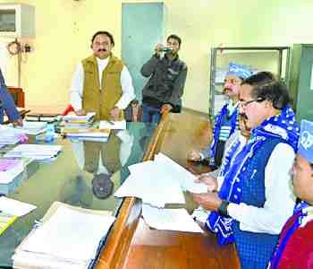 Two candidates were nominated in Sravasti