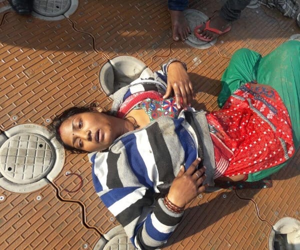 A woman tried to commit suicide.