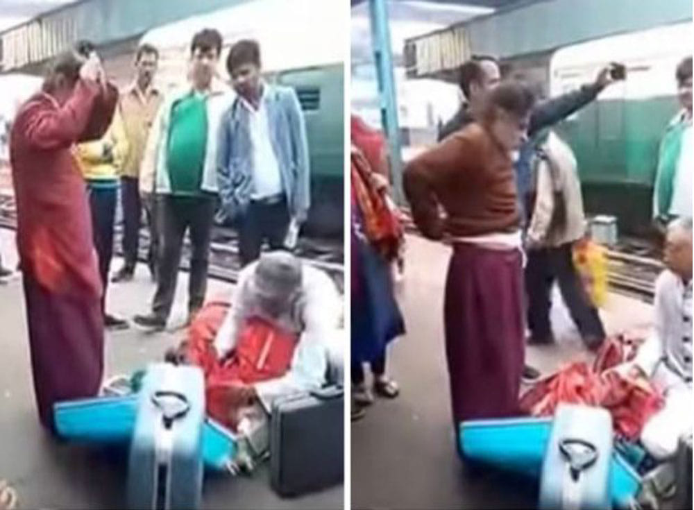 Swami Om's this video as beggar on railway station is going viral