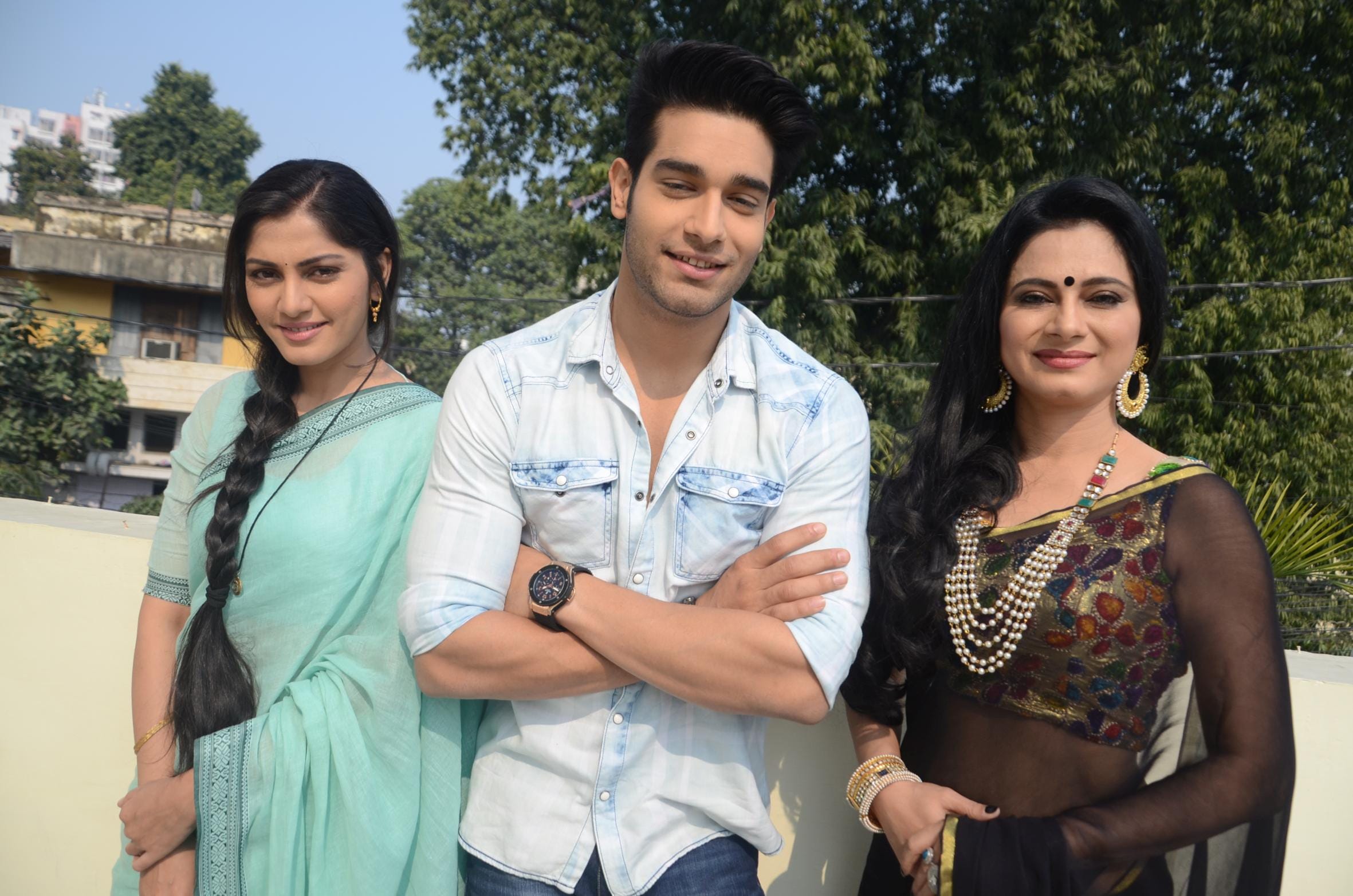 tv artist tasneem and abhishek in  lucknow