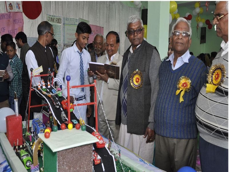 The children were introduced to the science model exhibition project