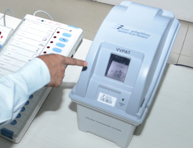 VVPAT machines to be used for the first time on trial basis.