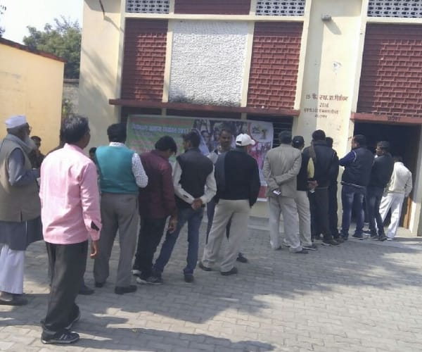 Voting for MLC in Uttar Pradesh.