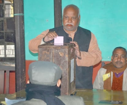 Voting for MLC in Uttar Pradesh.