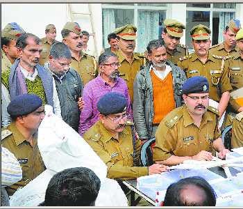 Cache of illegal artillery 34 browning had recovered, four arrested