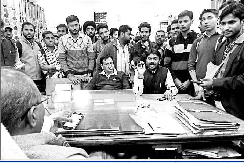 If he wanted to avoid registrant MCA student sat on a dharna