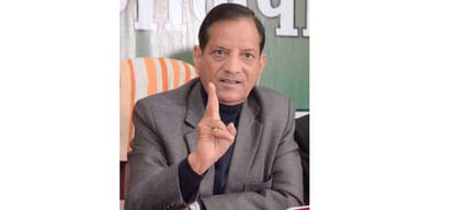 bjp former minister kishan kapoor press conference in Dharamshala
